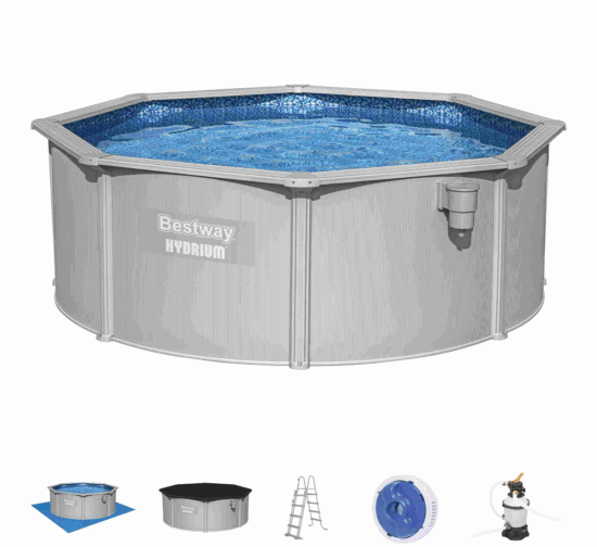 Bestway Hydrium - 3,6 x 1,2M Pool Set -10,990 L- with Sand Filter