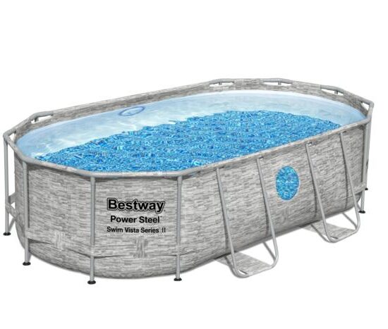 Bestway 4.27m x 2.50m x 1.00m Splashview Oval Pool Set - 7250 L